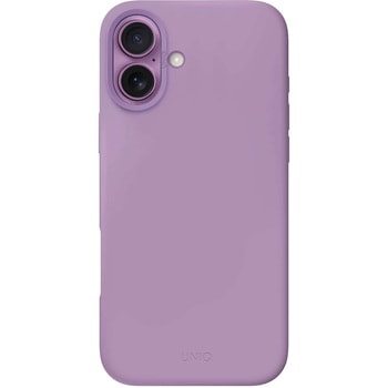 Uniq ユニーク iPhone 16 シリコン製軽量ケース LINO HUE グレープピンク MSソリューションズ