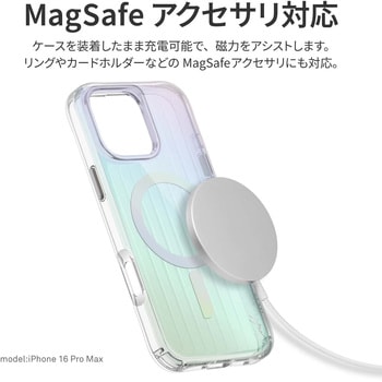 Coehl コーエル iPhone 16 クリアケース LINEAR 耐傷 耐衝撃 イリデッセント 玉虫色 - MSソリューションズ