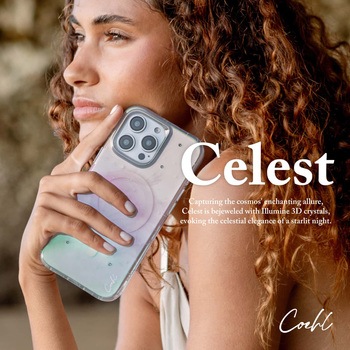 Coehl コーエル iPhone 16 Pro 耐衝撃スマホケース CELEST ワイヤレス充電対応 イリデッセント 玉虫色 MSソリューションズ