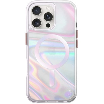 Coehl コーエル iPhone 16 Pro Max 耐衝撃スマホケース SAVON 耐傷 バブルプリズム 虹色 MSソリューションズ
