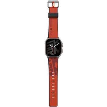 SKINARMA スキンアマ Apple Watch Ultra 49/45/44/42mm 用バンド SPUNK 軽量 シリコンラバー オレンジ MSソリューションズ