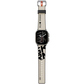 SKINARMA スキンアマ Apple Watch Ultra 49/45/44/42mm 用バンド SPUNK 軽量 シリコンラバー アイボリー MSソリューションズ