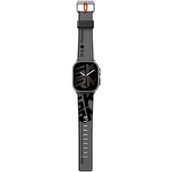 SKINARMA スキンアマ Apple Watch Ultra 49/45/44/42mm 用バンド SPUNK 軽量 シリコンラバー ピューターグリーン MSソリューションズ