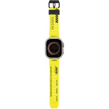 SKINARMA スキンアマ Apple Watch Ultra 49mm 用バンド SHOKKU 防水 長さ調節可能 エレクトリックイエロー MSソリューションズ