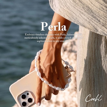 Coehl コーエル ハンドストラップ PERLA 丈夫 耐水性フック 変色防止 パールホワイト MSソリューションズ
