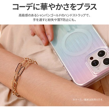 Coehl コーエル ハンドストラップ GOLDILOCKS 耐水性フック 丈夫 ナイロン製ストリング シャンパンゴールド MSソリューションズ
