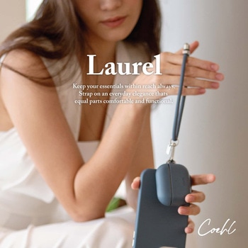 Coehl コーエル ハンドストラップ LAUREL 長さ調節可能 軽量 丈夫 アイボリー MSソリューションズ