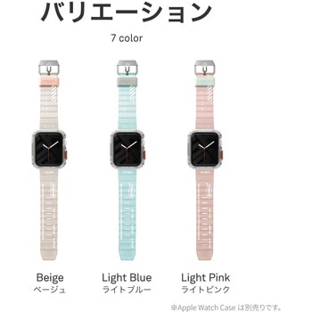SKINARMA スキンアマ Apple Watch 45/44/42mm 用バンド SHOKKU 防水 長さ調節可能 オリーブ MSソリューションズ