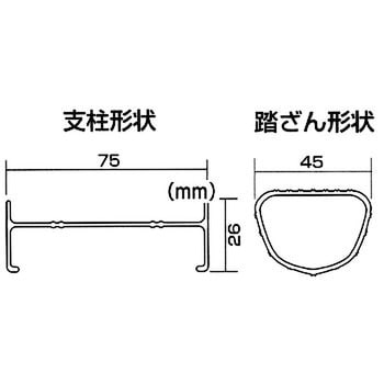 1PRO-51 一連はしご 1PRO 1台 ピカコーポレイション 【通販サイト