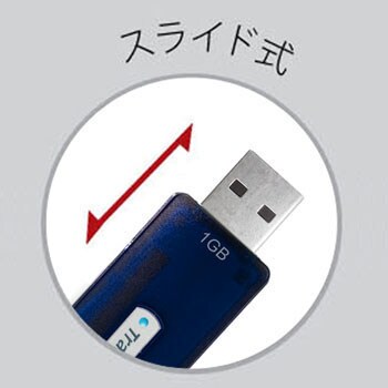 TS1GJFV10 スライド式USBメモリー 1個 トランセンド 【通販モノタロウ】