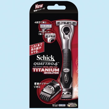 Schick クアトロ4チタニウム レボリューション ホルダー(替刃1コ付) 1