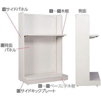 DWood series 木製サイドパネル (片面金具付) アイリスオーヤマ 木製