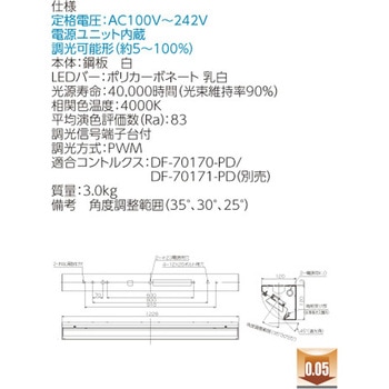 LEDベースライト+LEDバーセット TENQOOシリーズ 学校用 黒板灯 東芝ライテック