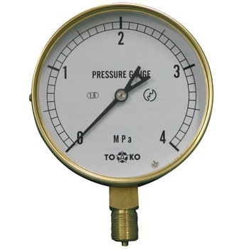 AT3/8G 100×4MPa(普及形) 一般圧力計A形Φ100 1個 TOKO(東洋計器興業 