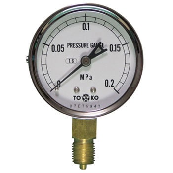 AT1/4G 60×0.2MPa(普通形) 一般圧力計 A形Φ60 1台 TOKO(東洋計器興業 