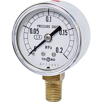 グリセリン入圧力計Φ50 TOKO(東洋計器興業) 【通販モノタロウ】