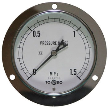 DU3/8G 100×1.5MPa A級品圧力計埋め込み形Φ100 1個 TOKO(東洋計器興業