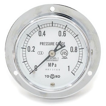 A級品圧力計埋め込み形Φ75 TOKO(東洋計器興業)