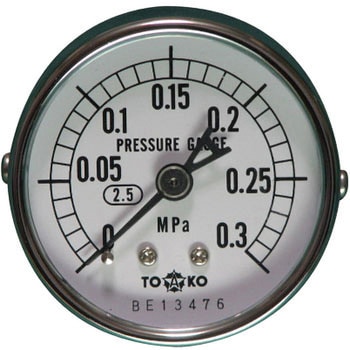 A級品圧力計埋め込み形Φ50 - TOKO(東洋計器興業)