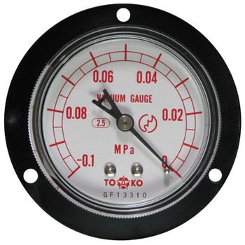 A級品真空計埋め込み形Φ60 TOKO(東洋計器興業)