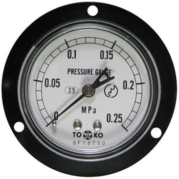 A級品圧力計埋め込み形Φ60 TOKO(東洋計器興業)