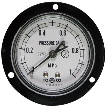 A級品圧力計埋め込み形Φ60 TOKO(東洋計器興業)