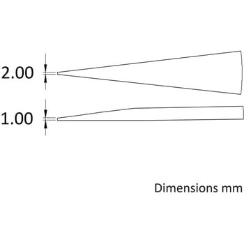 カーボンファイバーピンセット(先端固定タイプ) - Ideal-Tek