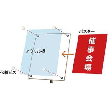 インフォメーションアクリルスタンド 常磐精工