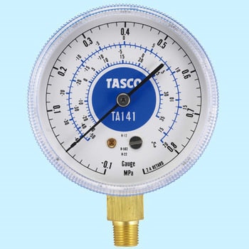 TA141 R22・R12・R502 高精度圧力計(低圧側) 1個 タスコ(TASCO) 【通販
