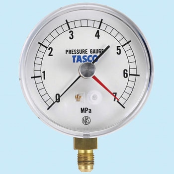 フレアタイプ圧力計(設置針式) 75Φ TASCO(タスコ)