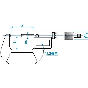 デジタル外側マイクロメータ