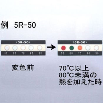 5R-90 サーモデマンド5点表示タイプ 1箱(20枚) ブライト標識 【通販