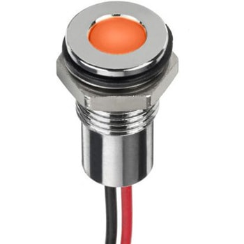 RS PRO パイロットランプ, 1,8 → 3,3V dc, オレンジ, 実装ホールサイズ:8mm RS PRO