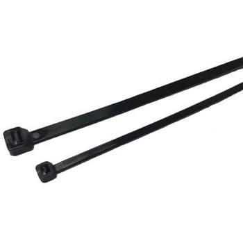 RS PRO 結束バンド， 180mm x 3.6mm， 黒， ナイロン 66 RS PRO