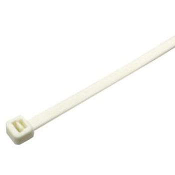 RS PRO 結束バンド， 203mm x 4.6mm， 白， ナイロン 66 RS PRO