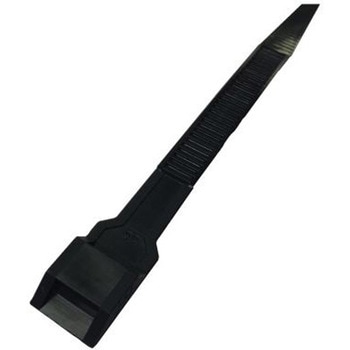 RS PRO 結束バンド， 132mm x 9mm， 黒， ナイロン 12 RS PRO