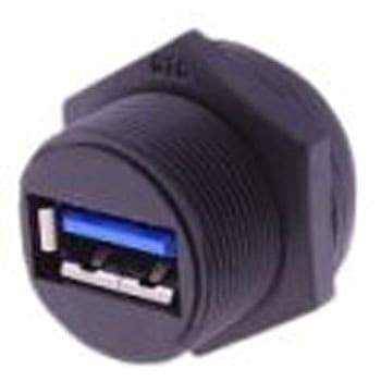 RS PRO USBコネクタ Type-A A， メス パネルマウント RS PRO