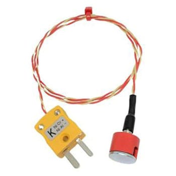 RS PRO ボタンマグネット熱電対センサ， ， Kタイプ， プローブ径:12.5mm， プローブ長さ:1m - RS PRO