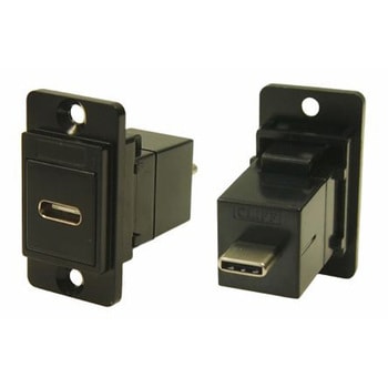 RS PRO USBコネクタ USB-C， メス to オス パネルマウント RS PRO