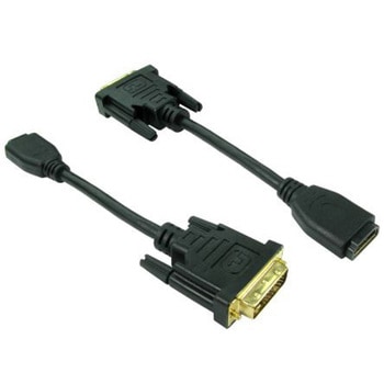 15CM DVI-D DUAL LINK (M) - HDMI (F) BLAC RS PRO