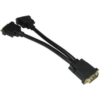 0.2M BLACK DVI SPLITTER CABLE DVI-D M-2 - RS PRO