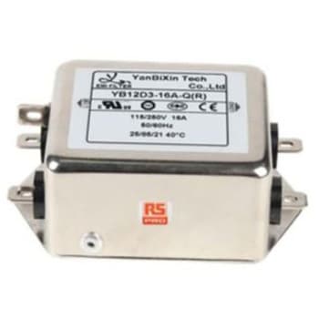 RS PRO EMCフィルタ 単相 16A シャーシーマウント RS PRO