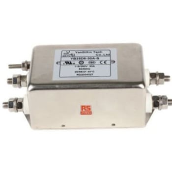 RS PRO EMCフィルタ 単相 30A シャーシーマウント RS PRO