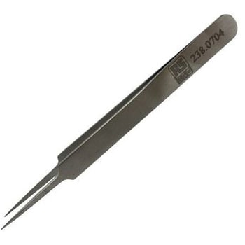 RS PRO ピンセット， 低炭素オーステナイト鋼， 細く、非常に鋭利 RS PRO