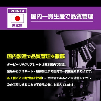 ターピー UVクリアシート(透明糸入シート) 萩原工業