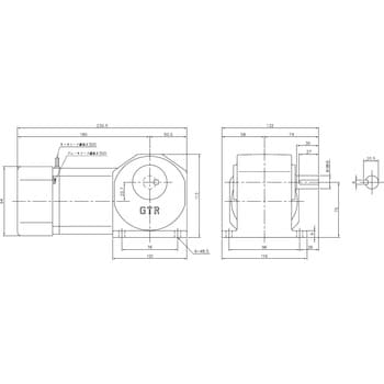 ニッセイ ギアモータ 直交軸 H2L22R25-MM01TNNTJ2 脚取付 0.1kW 三相