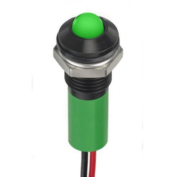 RS PRO パイロットランプ， 2V dc， 緑， 実装ホールサイズ:8mm RS PRO