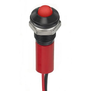 RS PRO パイロットランプ， 12V dc， 赤， 実装ホールサイズ:8mm RS PRO