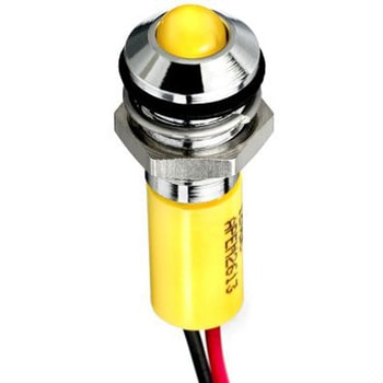 RS PRO パイロットランプ， 12V dc， 黄， 実装ホールサイズ:8mm RS PRO