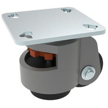 Leveling castor with mounting plate 40/4 RS PRO